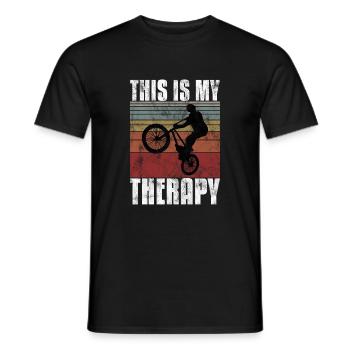 BMX is my Therapy Bike Bike - Men's T-Shirt - black - Front - AI Model Male 178 light (178cm)