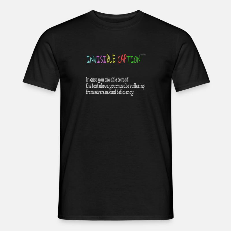 Invisible caption - Men’s T-shirt - black