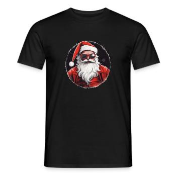 Frohe Weihnachten - Männer T-Shirt - Schwarz - Vorne - AI Model Male 178 light (178cm)