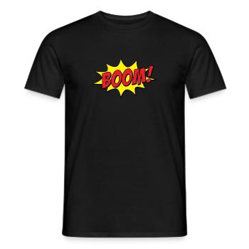 Comic Cartoon Boom FX - Perfekte Geschenkidee - Männer T-Shirt - Schwarz - Vorne - AI Model Male 178 light (178cm)
