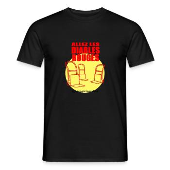 diables rouges - T-shirt homme - noir - Devant - AI Model Male 178 light (178cm)