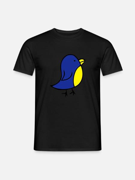 cute-bird - Men's T-Shirt - black