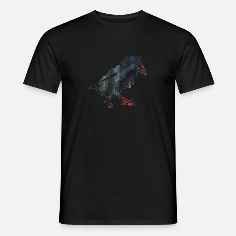 Krähe - Männer T-Shirt - Schwarz