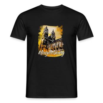 Magdeburg - Männer T-Shirt - Schwarz - Vorne - AI Model Male 178 light (178cm)