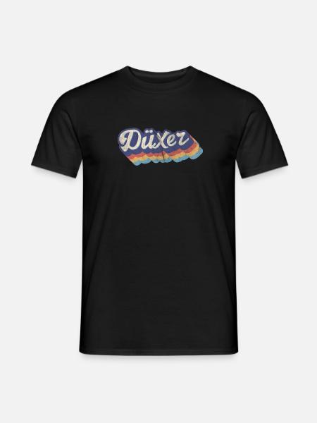Düxer Retro · Veedel Köln-Deutz - Männer T-Shirt - Schwarz