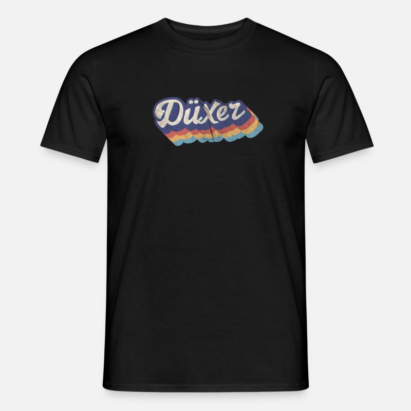 Düxer Retro · Veedel Köln-Deutz - Männer T-Shirt - Schwarz