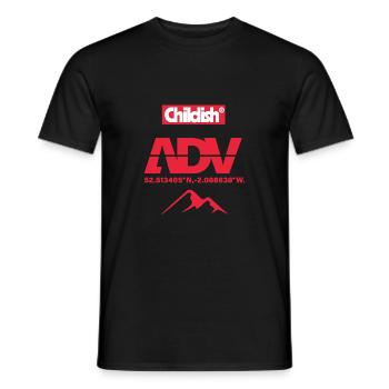 Childish ADV - Men's T-Shirt - black - Front - AI Model Male 178 light (178cm)