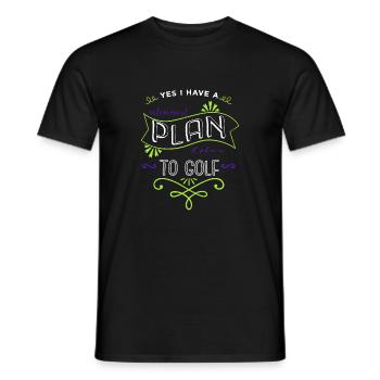 awesome bday girlsgolf fun happy golfjersey - Männer T-Shirt - Schwarz - Vorne - AI Model Male 178 light (178cm)