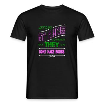 1960s quote hippie fun hippy awesome family - Männer T-Shirt - Schwarz - Vorne - AI Model Male 178 light (178cm)