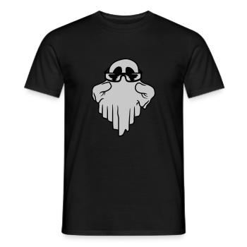 Sonnenbrille Geist Comic Halloween - Männer T-Shirt - Schwarz - Vorne - AI Model Male 178 light (178cm)