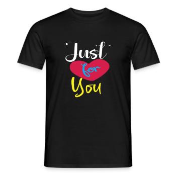 Juste pour vous - T-shirt homme - noir - Devant - AI Model Male 178 light (178cm)