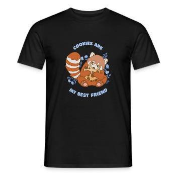 Cookies Are My Best Friend Funny Cookie Lover - Männer T-Shirt - Schwarz - Vorne - AI Model Male 178 light (178cm)