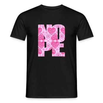 NOPE - sei kein Ja - Sager! - Männer T-Shirt - Schwarz - Vorne - AI Model Male 178 light (178cm)