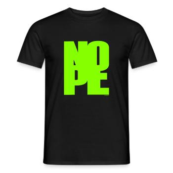 NOPE - sei kein Ja - Sager! - Männer T-Shirt - Schwarz - Vorne - AI Model Male 178 light (178cm)