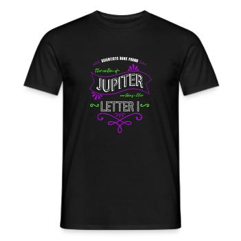 T-shirt d’astronomie des planètes en apesanteur génial - T-shirt homme - noir - Devant - AI Model Male 178 light (178cm)