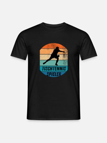 Tischtennisspieler - Männer T-Shirt - Schwarz