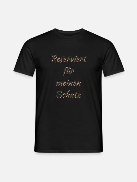 Reserviert für meinen Schatz - Männer T-Shirt - Schwarz