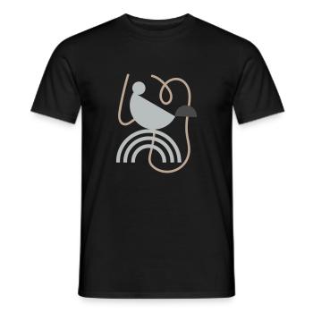 Abstraktes Design - Männer T-Shirt - Schwarz - Vorne - AI Model Male 178 light (178cm)