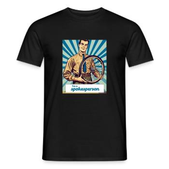 Spokesperson 2 - Männer T-Shirt - Schwarz - Vorne - AI Model Male 178 light (178cm)