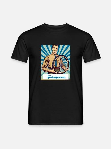 Spokesperson 2 - Männer T-Shirt - Schwarz
