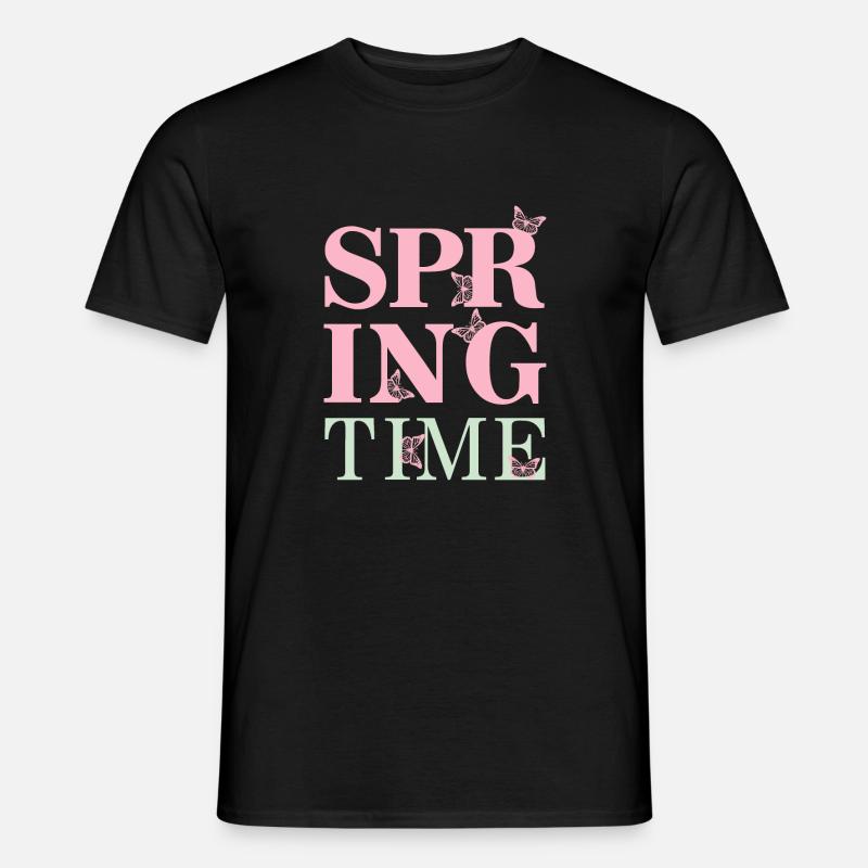 SpringTime - Endlich Frühling! - Männer T-Shirt - Schwarz