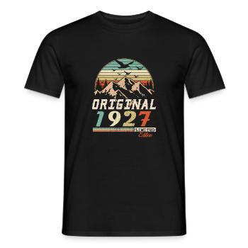 1927 Vintage Retro Birthday Vintage Gift - Men's T-Shirt - black - Front - AI Model Male 178 light (178cm)