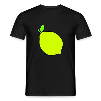 lemon - Men's T-Shirt - black - Front - AI Model Male 178 light (178cm)