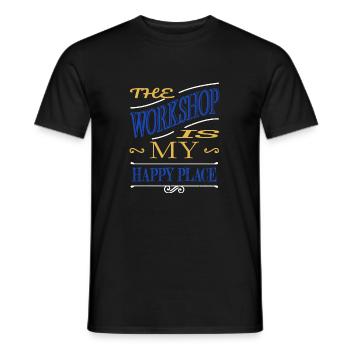 construction carpenter carpenter girl tshirts - Männer T-Shirt - Schwarz - Vorne - AI Model Male 178 light (178cm)