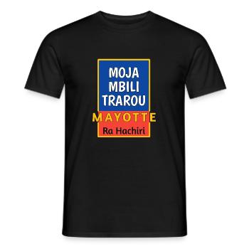 Mayotte2_rahachiri - T-shirt homme - noir - Devant - AI Model Male 178 light (178cm)