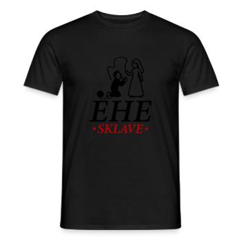 Ehesklave Hochzeit Brautpaar - Männer T-Shirt - Schwarz - Vorne - AI Model Male 178 light (178cm)