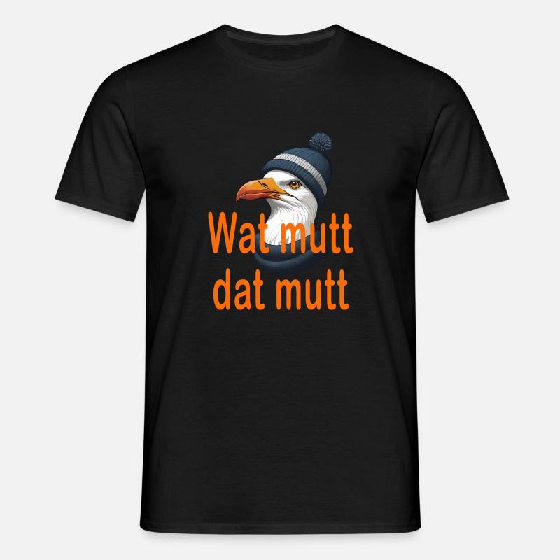 Wat mutt dat mutt - Männer T-Shirt - Schwarz