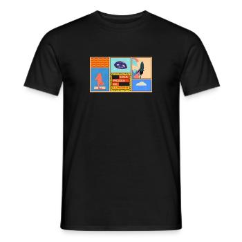 Un morceau de Lundini - T-shirt homme - noir - Devant - AI Model Male 178 light (178cm)