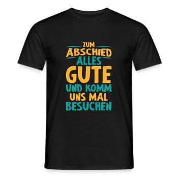 Gute Abschied Kollege Arbeit Geschenk - Männer T-Shirt - Schwarz - Vorne - AI Model Male 178 light (178cm)