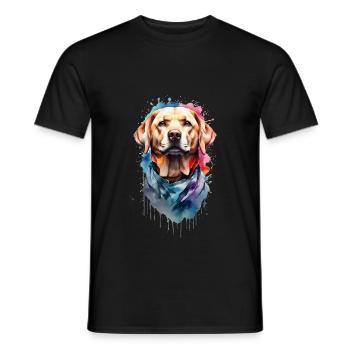 Labrador Retriever - Men's T-Shirt - black - Front - AI Model Male 178 light (178cm)