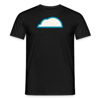 Wetter Bewölkt - Männer T-Shirt - Schwarz - Vorne - AI Model Male 178 light (178cm)