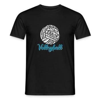 Volleyball Beach Soccer - Men's T-Shirt - black - Front - AI Model Male 178 light (178cm)