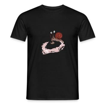 Idiot Snail cadeau - T-shirt homme - noir - Devant - AI Model Male 178 light (178cm)