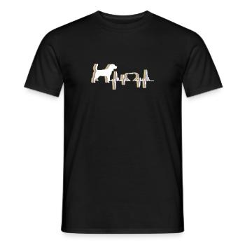 Beagle Dog T-Shirt - Men's T-Shirt - black - Front - AI Model Male 178 light (178cm)