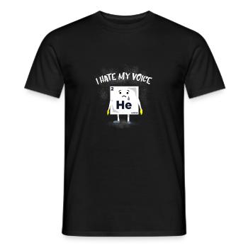 Armes Helium Geschenk - Männer T-Shirt - Schwarz - Vorne - AI Model Male 178 light (178cm)
