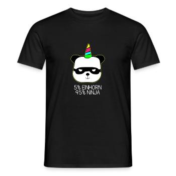 Weihnachten Einhorn neu new Geschenk Regenbogen - Männer T-Shirt - Schwarz - Vorne - AI Model Male 178 light (178cm)