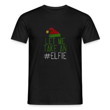 Let Me Take An Elfie Ugly Style - Männer T-Shirt - Schwarz - Vorne - AI Model Male 178 light (178cm)