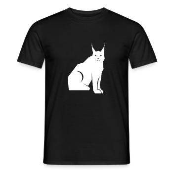 lynx - Men's T-Shirt - black - Front - AI Model Male 178 light (178cm)