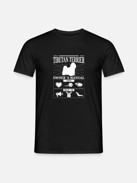 Tibet-Terrier Besitzer Geschenk - Männer T-Shirt - Schwarz