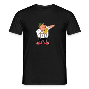 Lederhosen Dabbing - T-shirt homme - noir - Devant - AI Model Male 178 light (178cm)