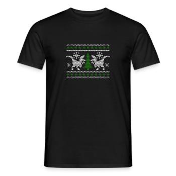 Dinosaur laid - T-shirt homme - noir - Devant - AI Model Male 178 light (178cm)