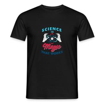 Scientifique / Physicien / cadeaux - T-shirt homme - noir - Devant - AI Model Male 178 light (178cm)