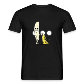 Lustige Banane nackt - Männer T-Shirt - Schwarz - Vorne - AI Model Male 178 light (178cm)