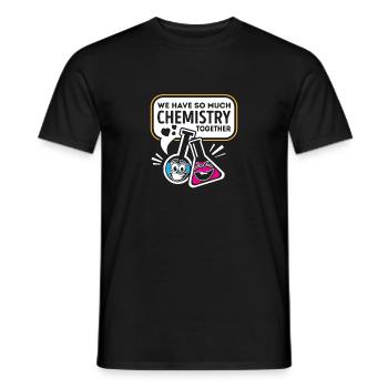 Nous avons tellement de chimie ensemble la Saint-Valentin - T-shirt homme - noir - Devant - AI Model Male 178 light (178cm)