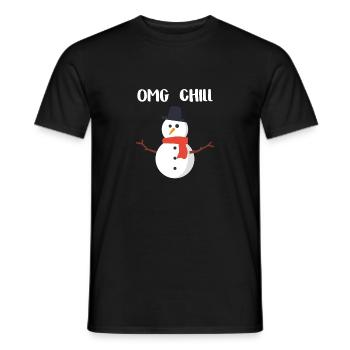 OMG Chill cadeau pour Chill People - T-shirt homme - noir - Devant - AI Model Male 178 light (178cm)