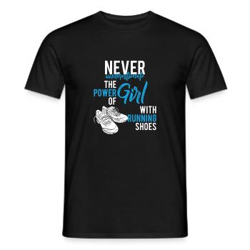 Laufen - Rennen - Jogging - Geschenk - Männer T-Shirt - Schwarz - Vorne - AI Model Male 178 light (178cm)